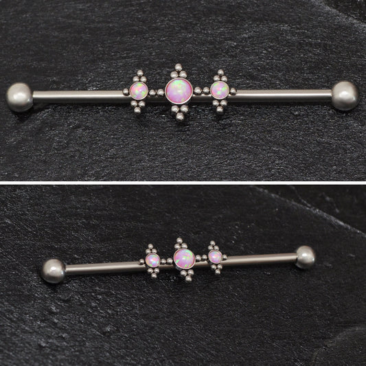 Opal Industrial Jewelry Titanium - TitaniumFashion