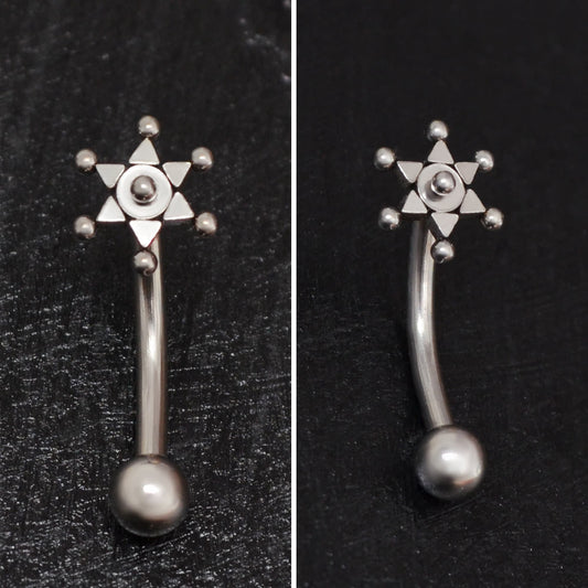 Surgical Steel Rook Earring - TitaniumFashion