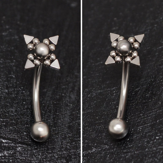 Eyebrow Jewelry Surgical Steel - TitaniumFashion