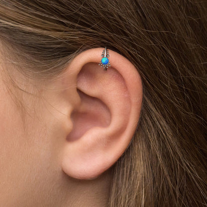 Surgical Steel Conch Piercing - TitaniumFashion