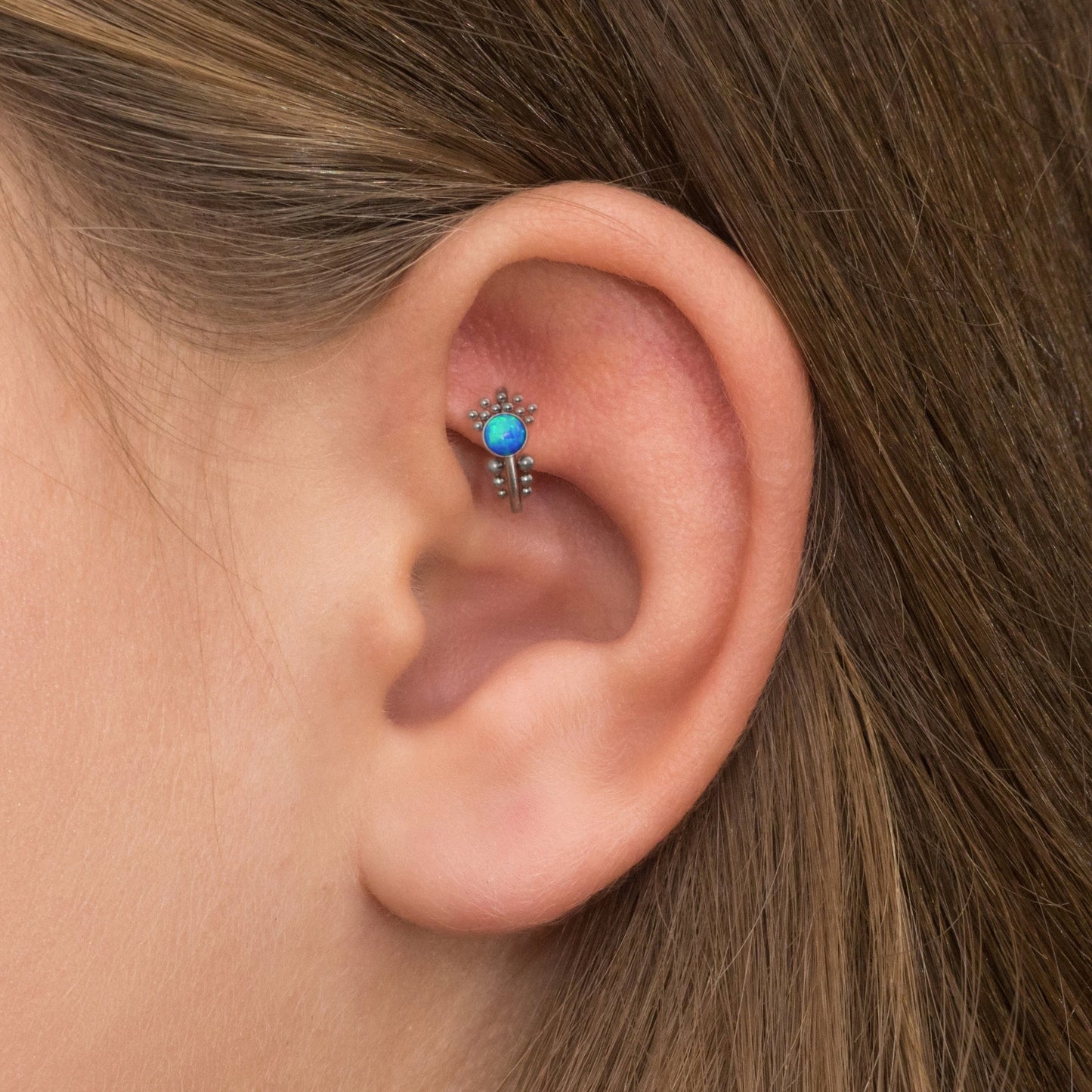 Surgical Steel Conch Piercing - TitaniumFashion