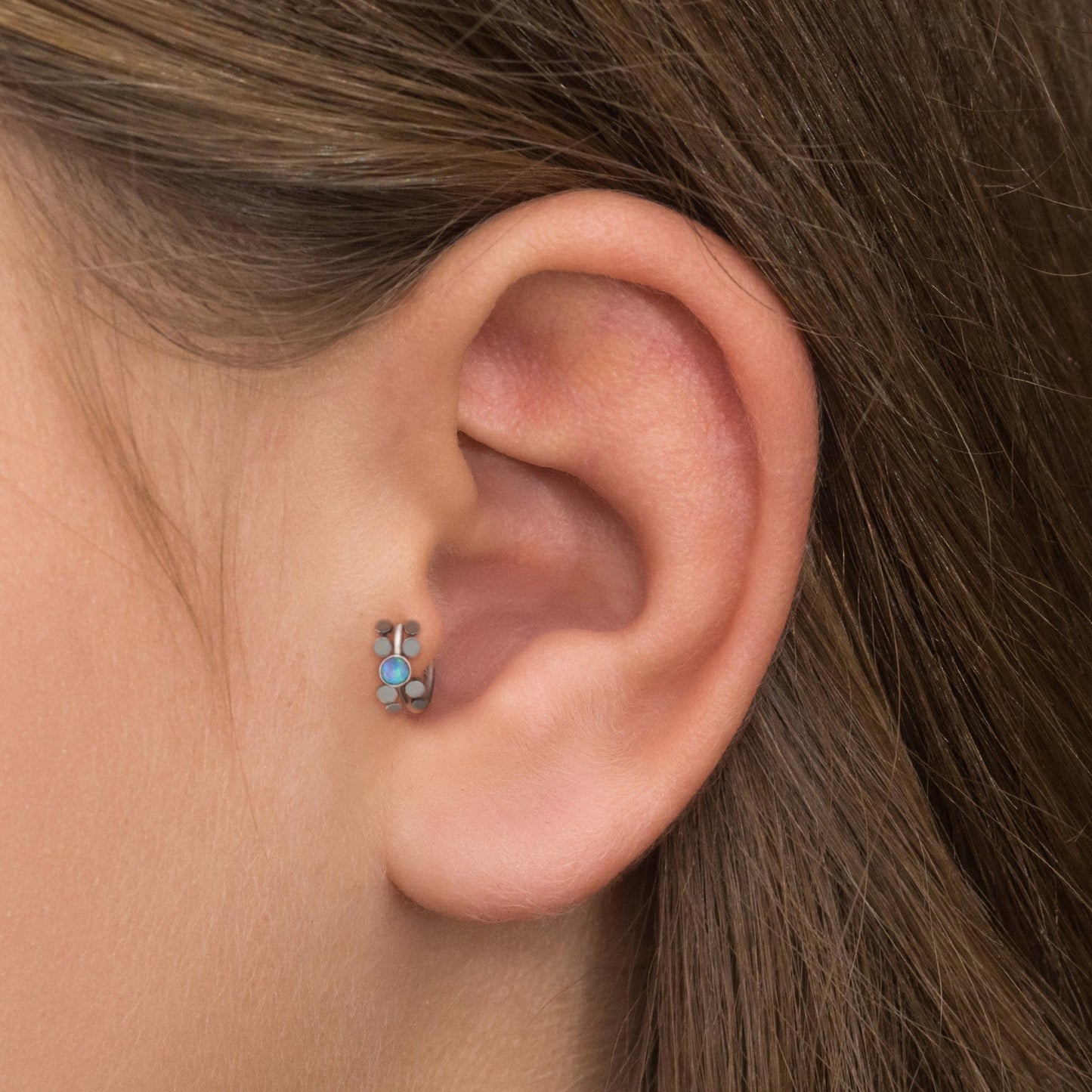 Opal Tragus Jewelry - TitaniumFashion