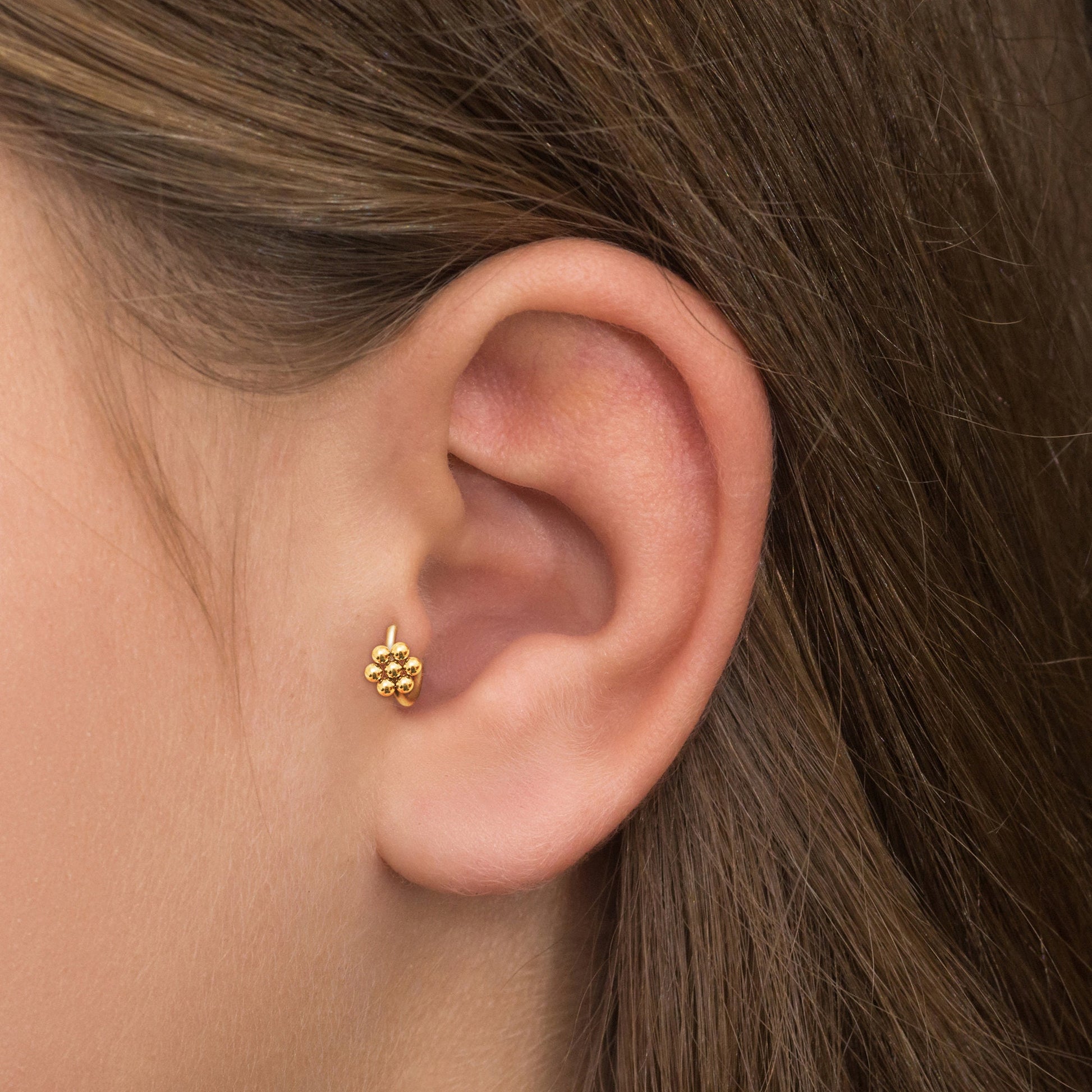 Cartilage Earring Hoop Surgical Steel - TitaniumFashion