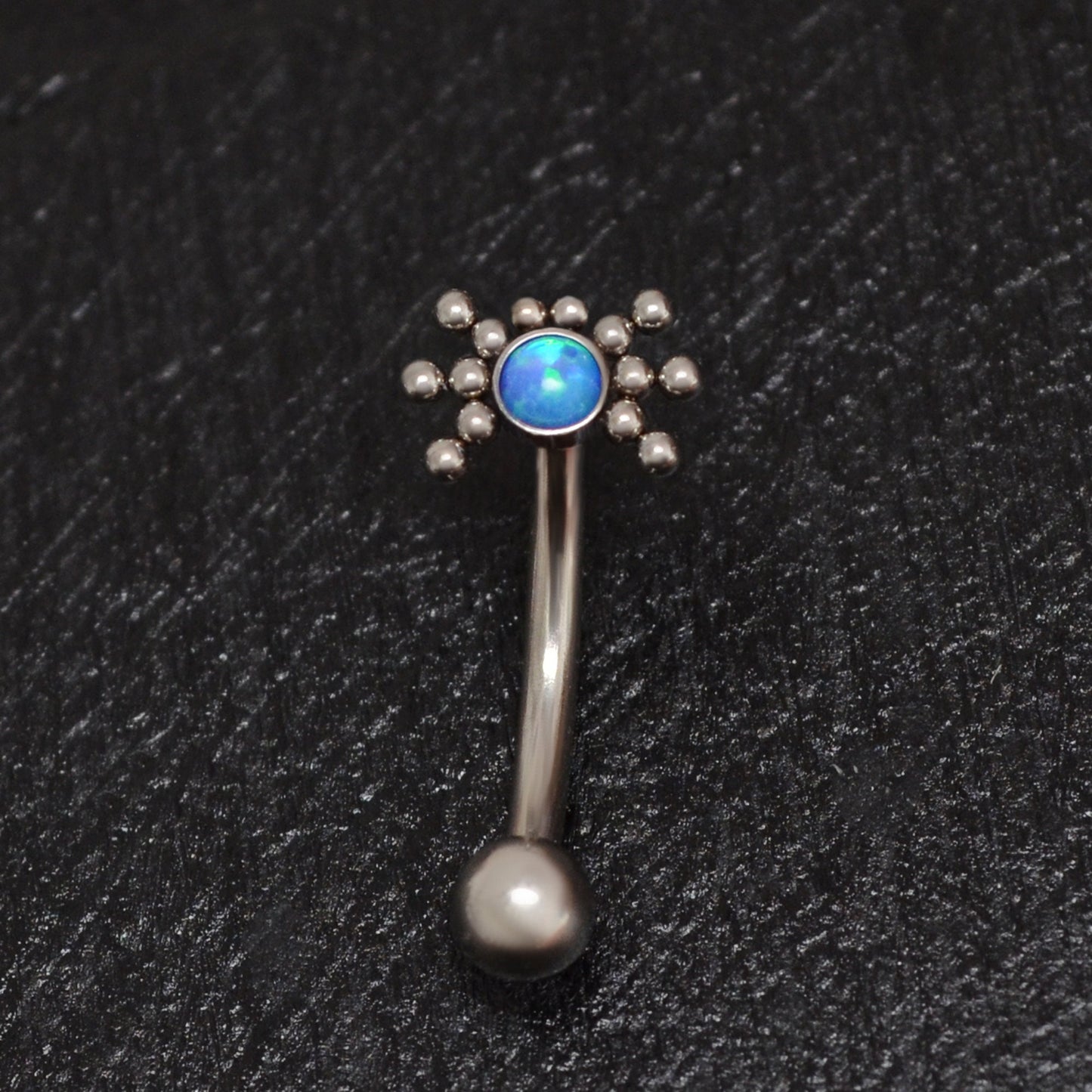 Opal Rook Piercing Titanium - TitaniumFashion