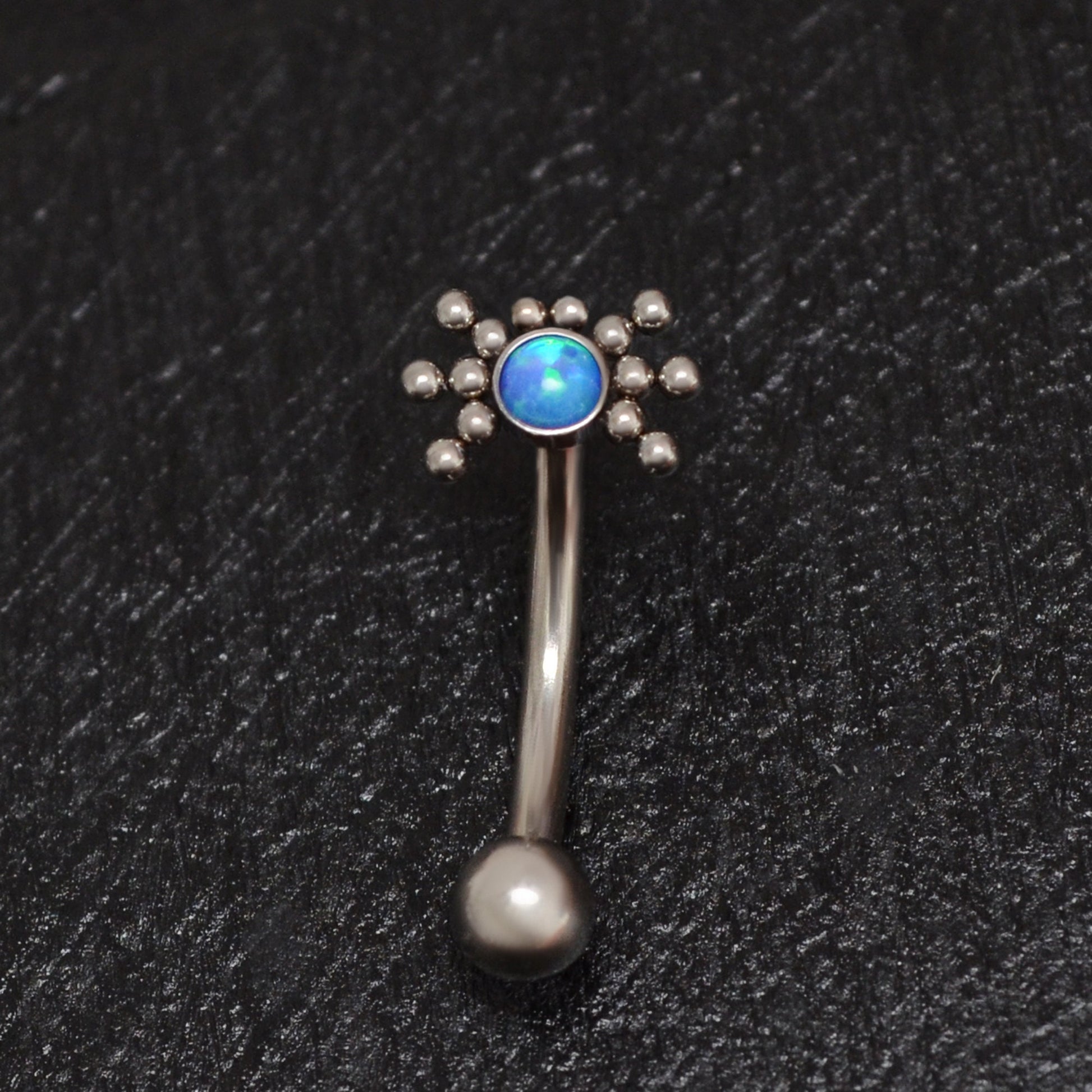 Opal Rook Piercing Titanium - TitaniumFashion