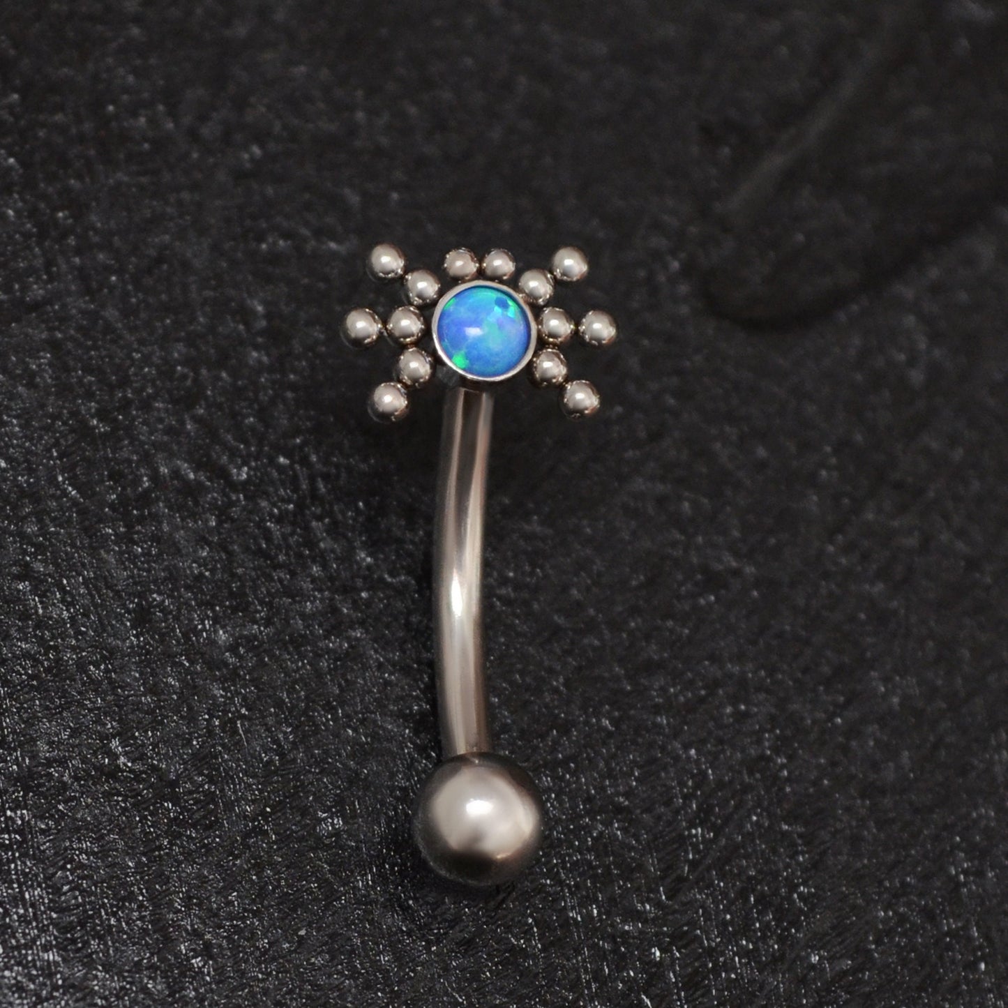 Opal Rook Piercing Titanium - TitaniumFashion
