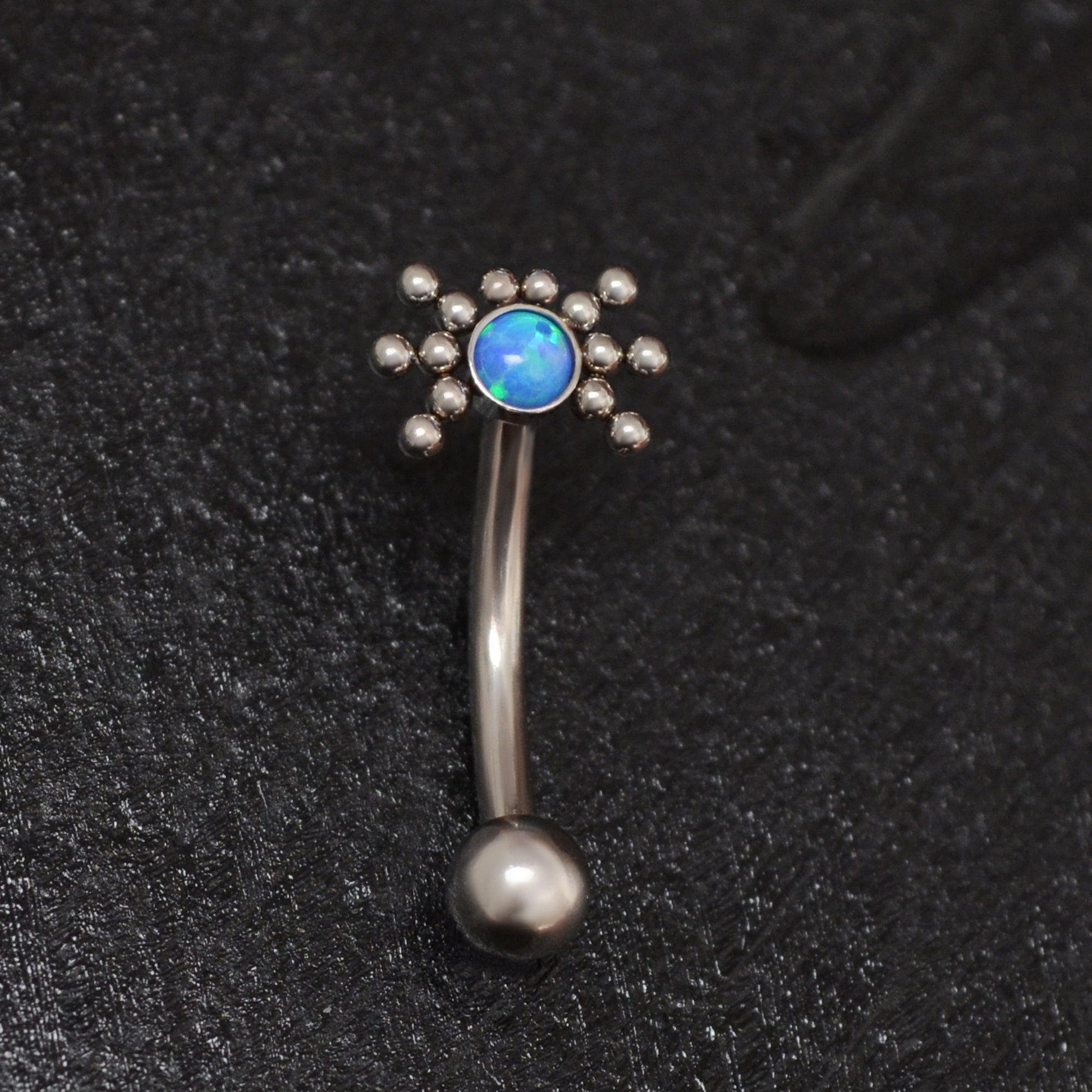 Opal Rook Piercing Titanium - TitaniumFashion