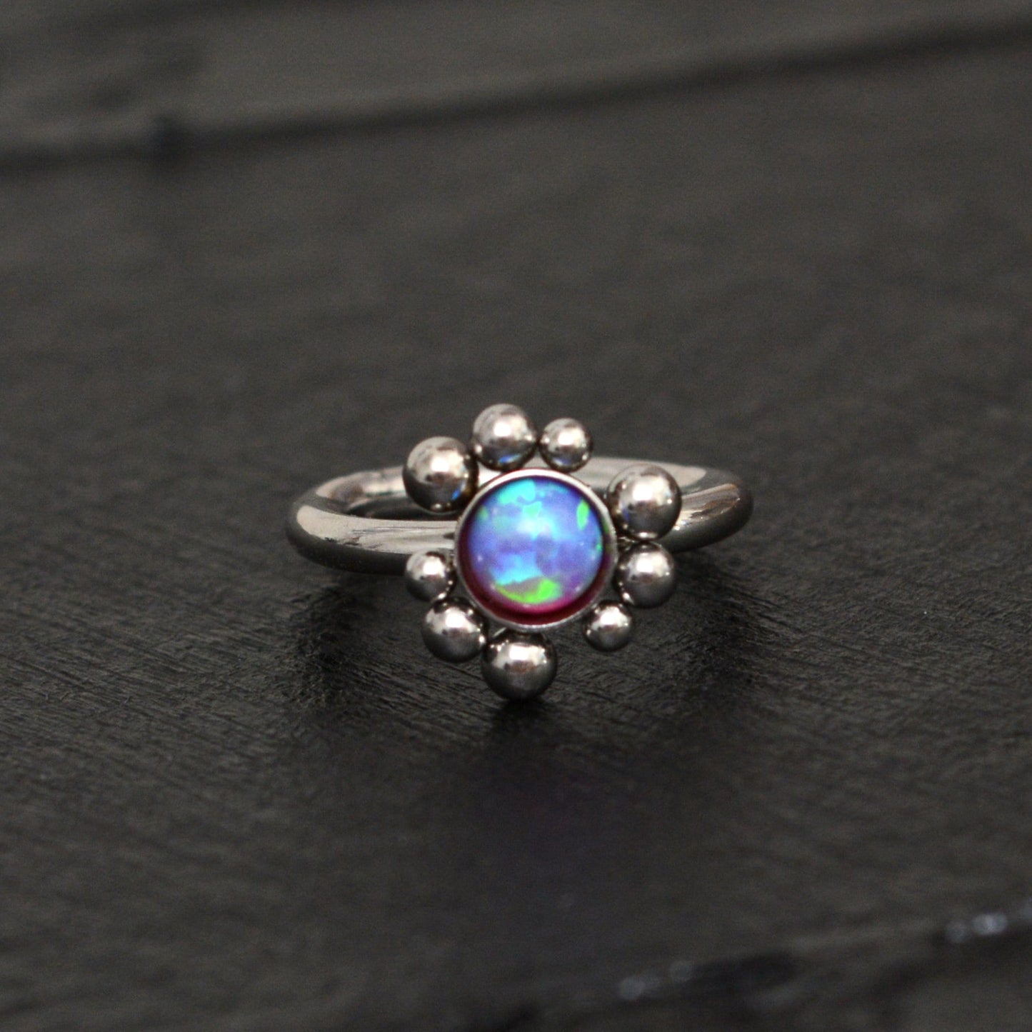 Opal Tragus Jewelry - TitaniumFashion