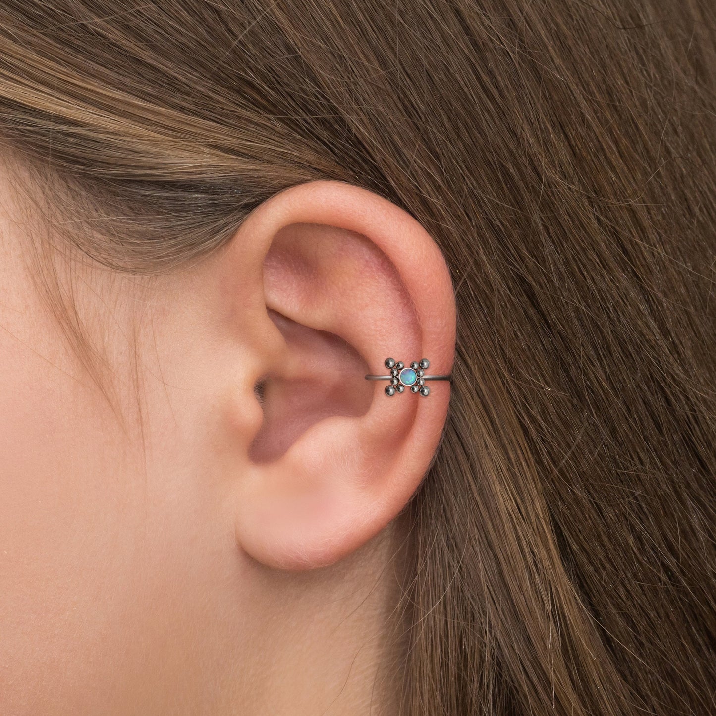 Forward Helix Earring Titanium - TitaniumFashion