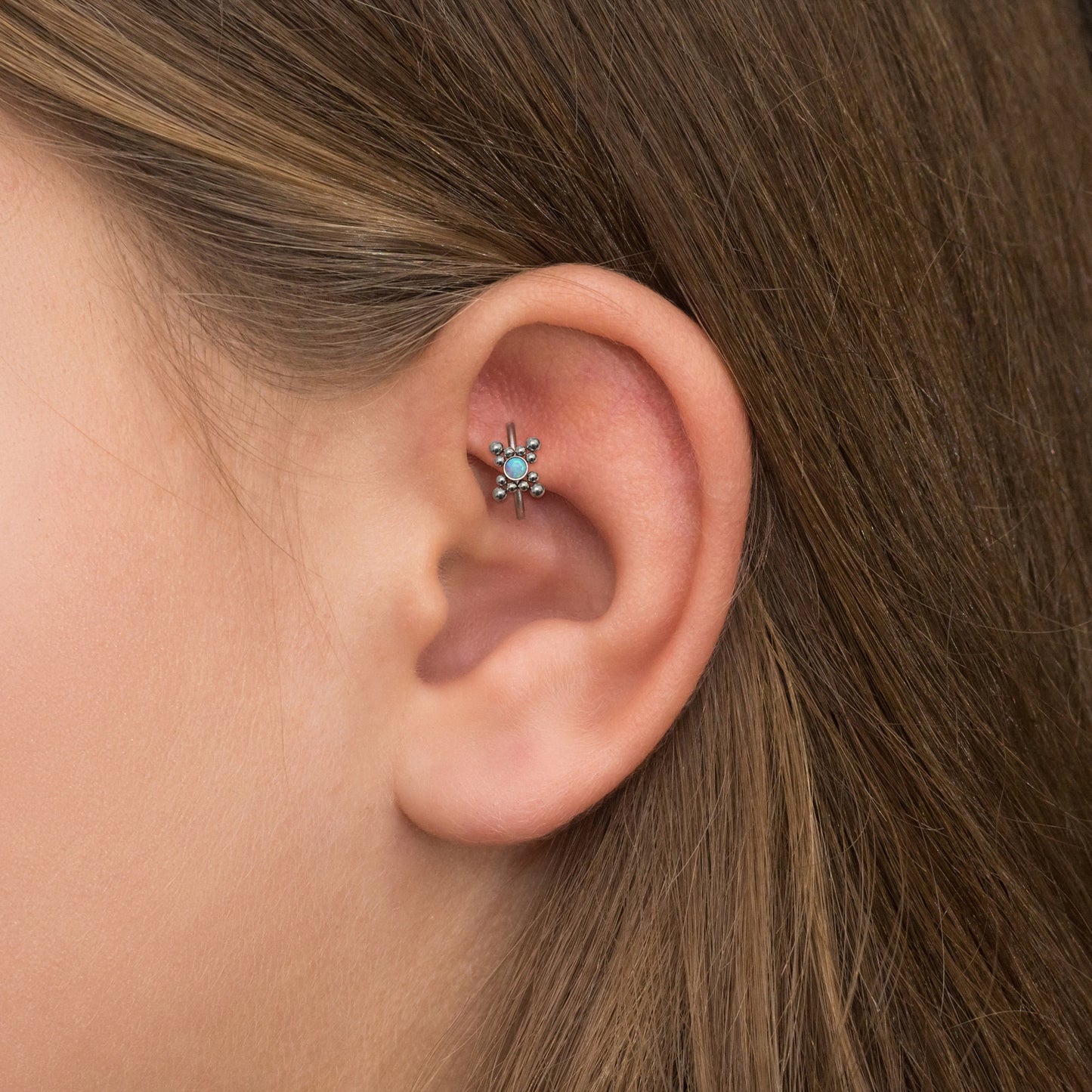 Forward Helix Earring Titanium - TitaniumFashion