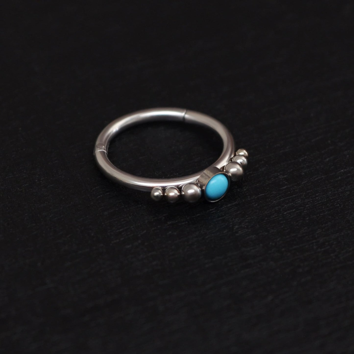 Turquoise Tragus Hoop Surgical Steel - TitaniumFashion