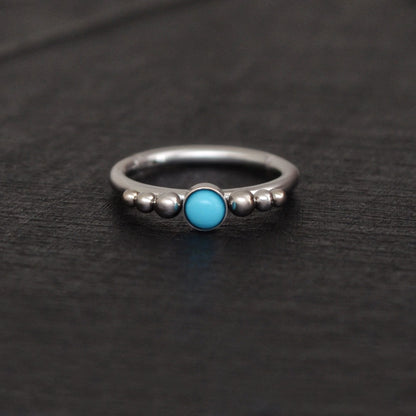 Turquoise Tragus Hoop Surgical Steel - TitaniumFashion