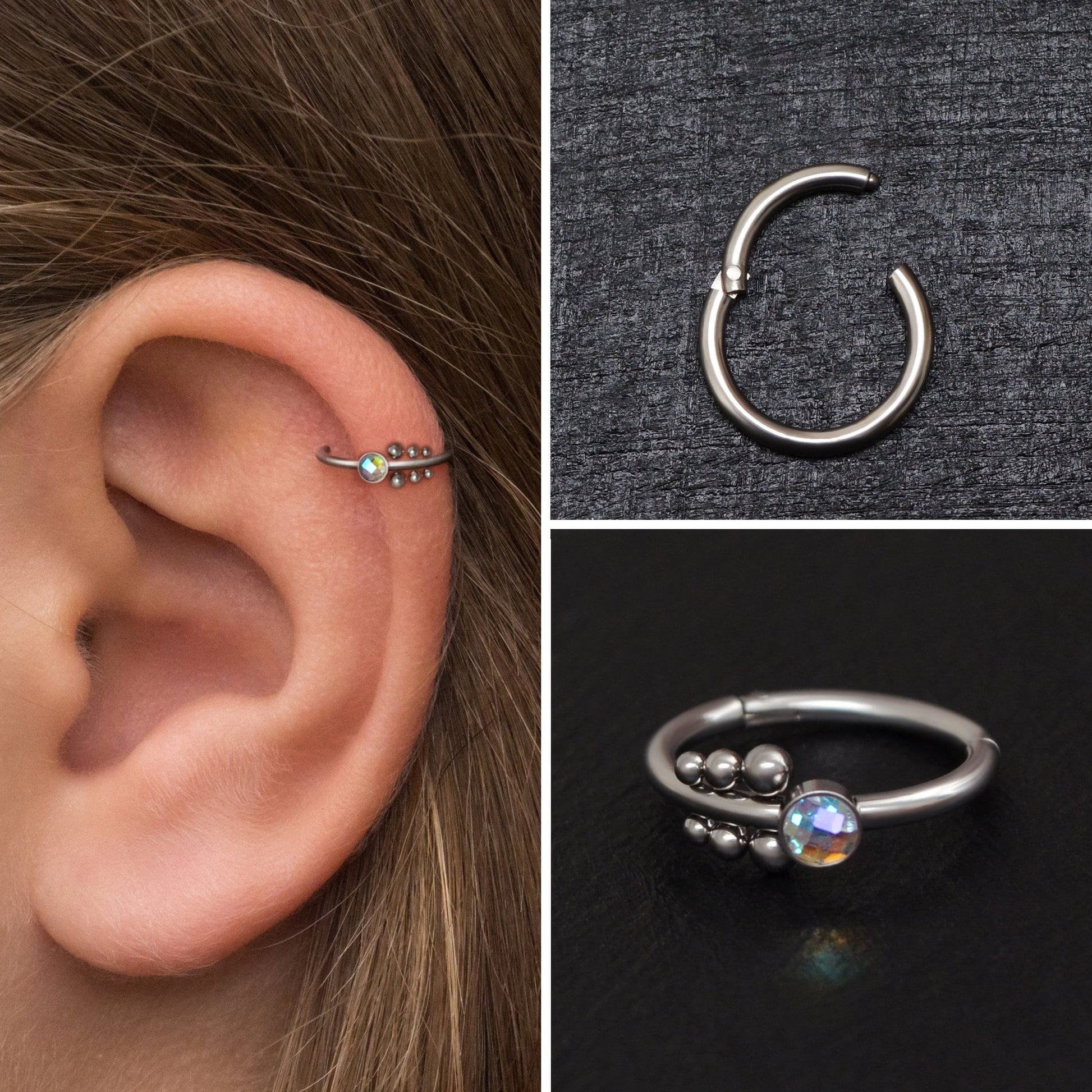 Titanium Tragus Earring Hoop - TitaniumFashion