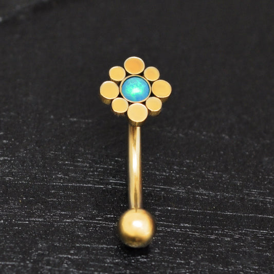 Opal Rook Earring Surgical Steel - TitaniumFashion