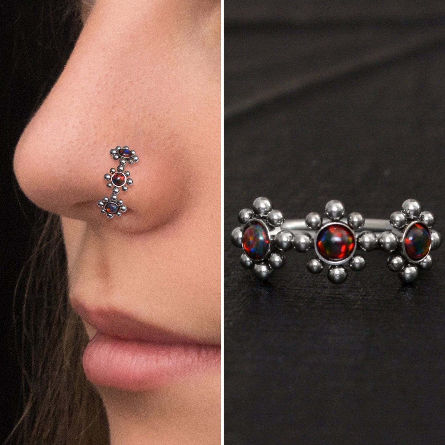 Nose Piercing Surgical Steel - TitaniumFashion