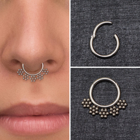 Daith Earring Surgical Steel - TitaniumFashion