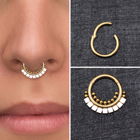 Septum Hoop Surgical Steel - TitaniumFashion