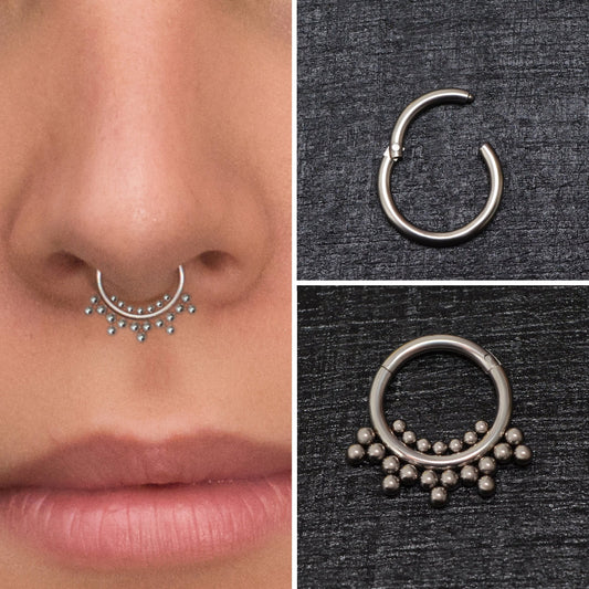 Septum Ring Titanium Implant Grade - TitaniumFashion