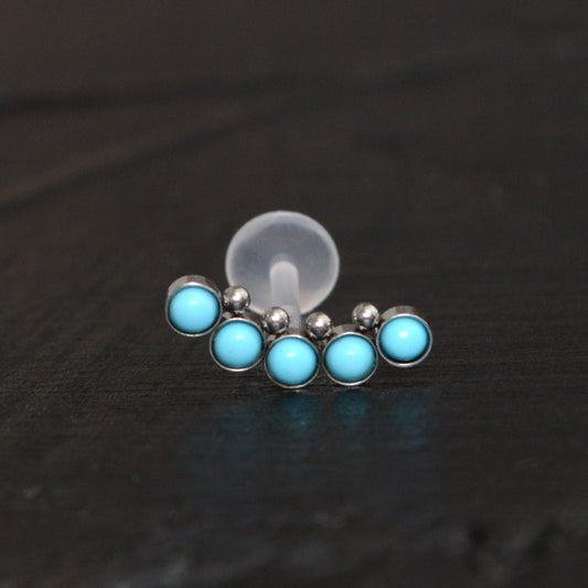 Curved Bar Piercing Bioflex - TitaniumFashion