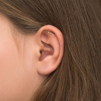 Cartilage Curved Bar Earring Bioflex - TitaniumFashion