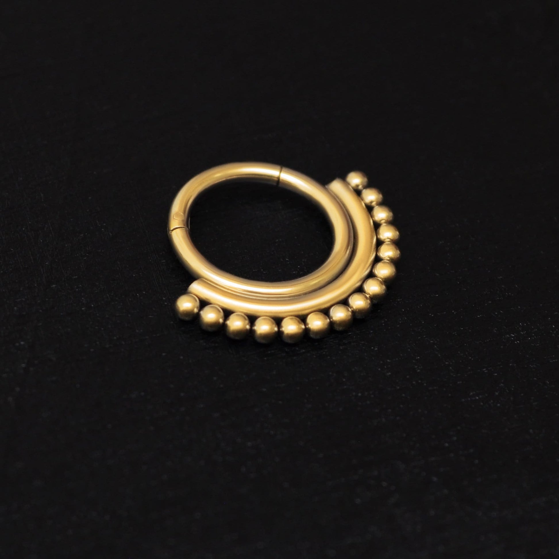 Surgical Steel Septum Ring Clicker Earring - TitaniumFashion