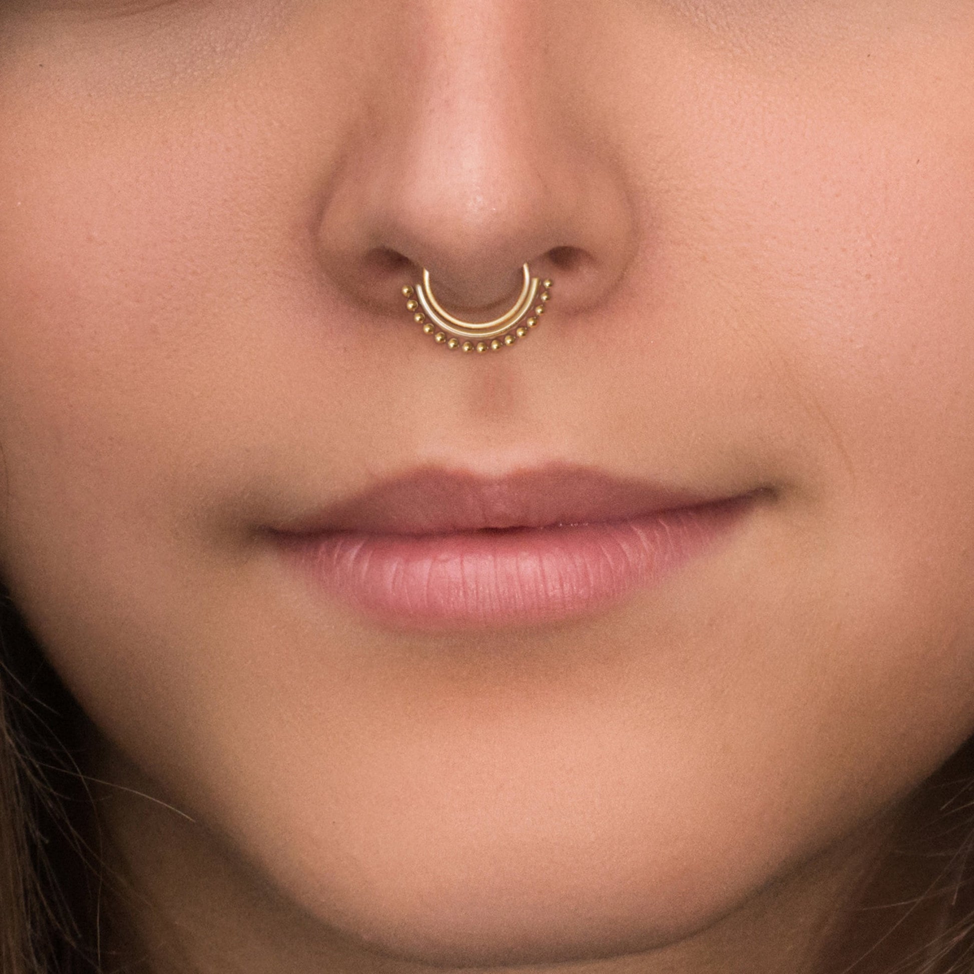 Surgical Steel Septum Ring Clicker Earring - TitaniumFashion