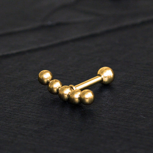 Curved Bar Piercing Surgical Steel - TitaniumFashion