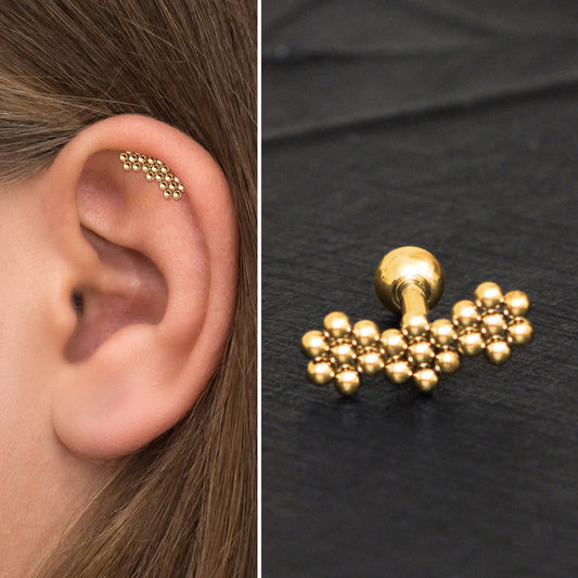 Cartilage Stud Earring - TitaniumFashion