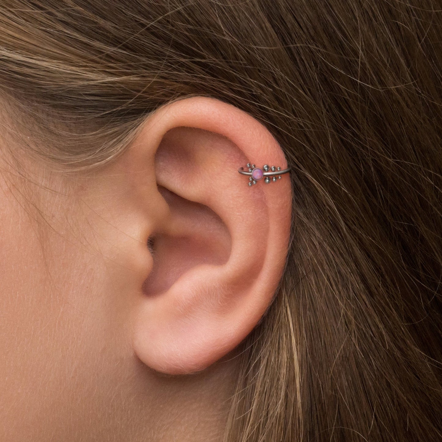 Forward Helix Earring Surgical Steel - TitaniumFashion