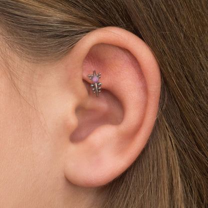 Forward Helix Earring Surgical Steel - TitaniumFashion