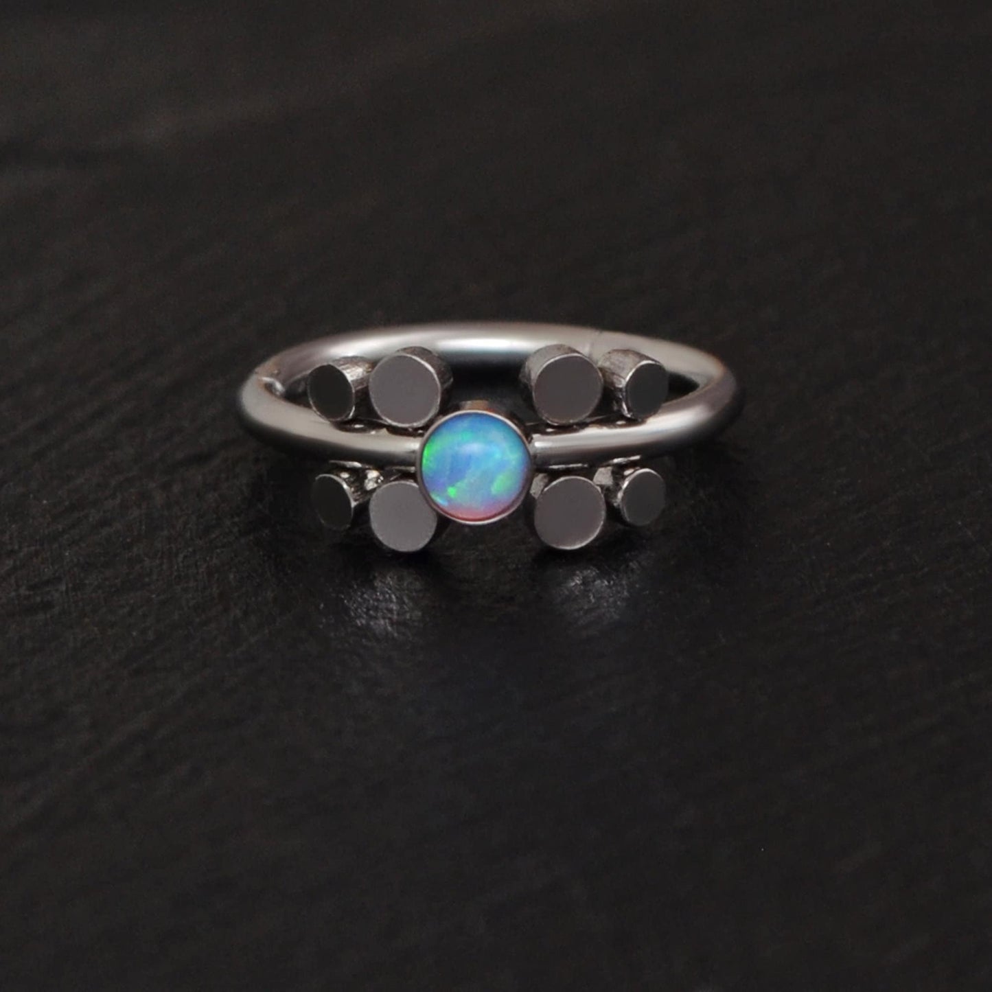 Opal Tragus Jewelry - TitaniumFashion