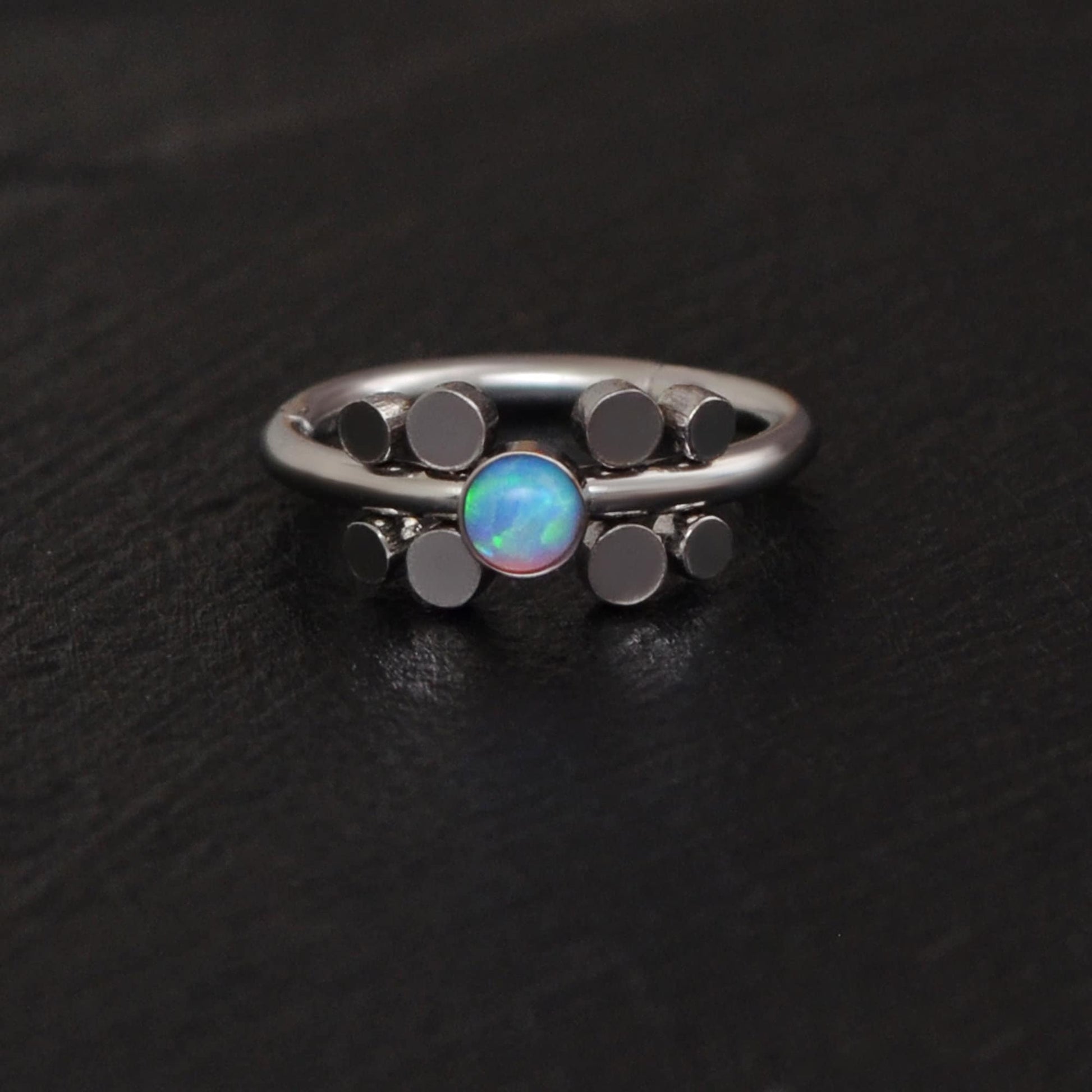 Opal Tragus Jewelry - TitaniumFashion