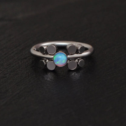 Opal Tragus Jewelry - TitaniumFashion