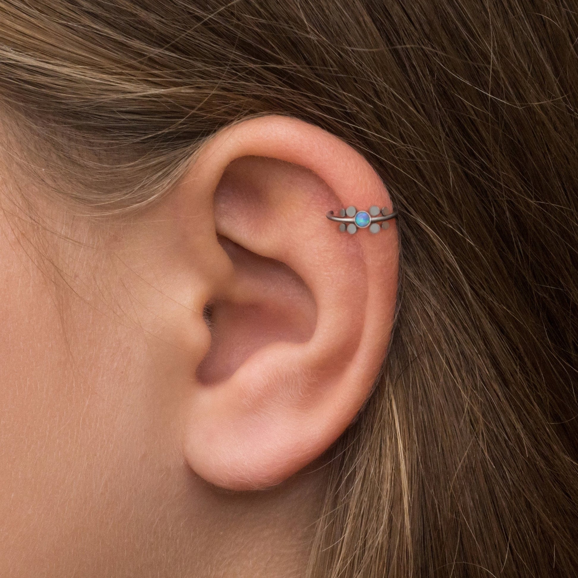 Opal Tragus Jewelry - TitaniumFashion