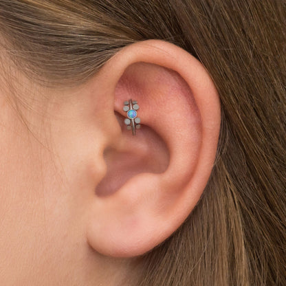 Opal Tragus Jewelry - TitaniumFashion