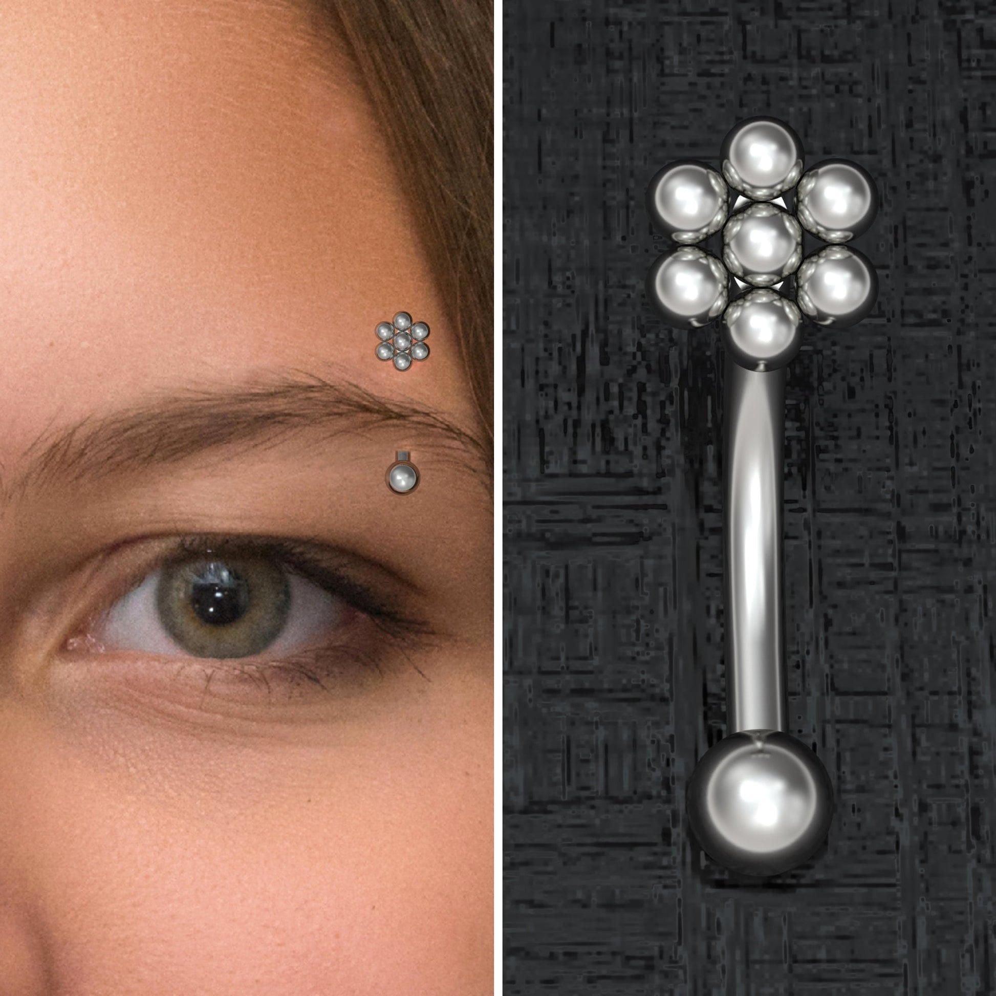 Eyebrow Jewelry Implant Grade Titanium - TitaniumFashion