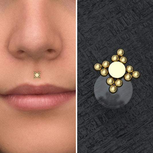 Bioflex Medusa Lip Piercing - TitaniumFashion