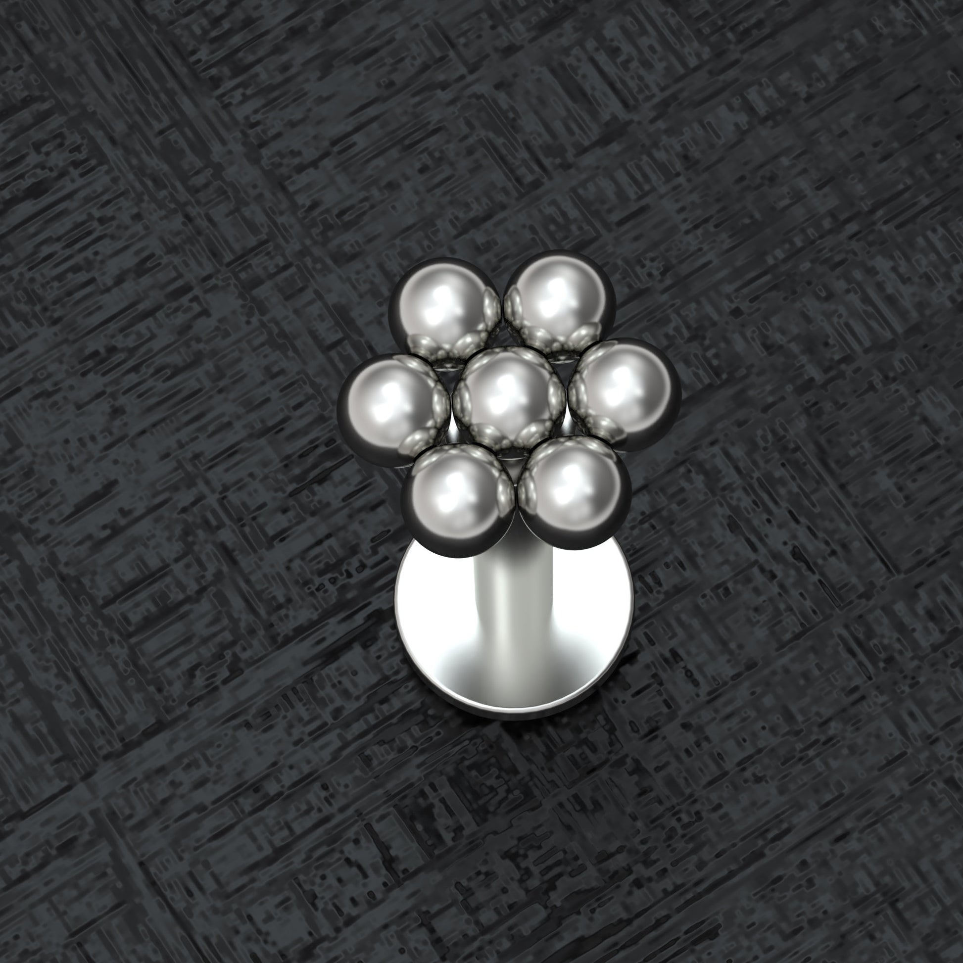 Medusa Lip Ring Titanium - TitaniumFashion