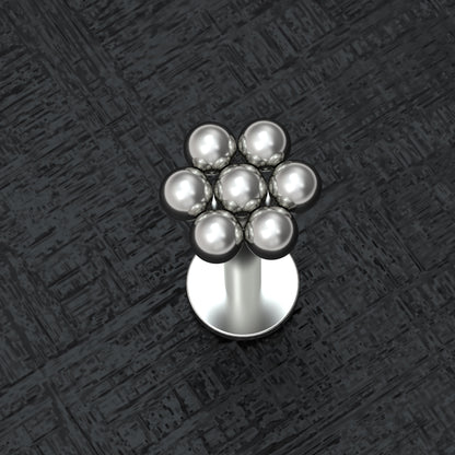 Medusa Lip Ring Titanium - TitaniumFashion