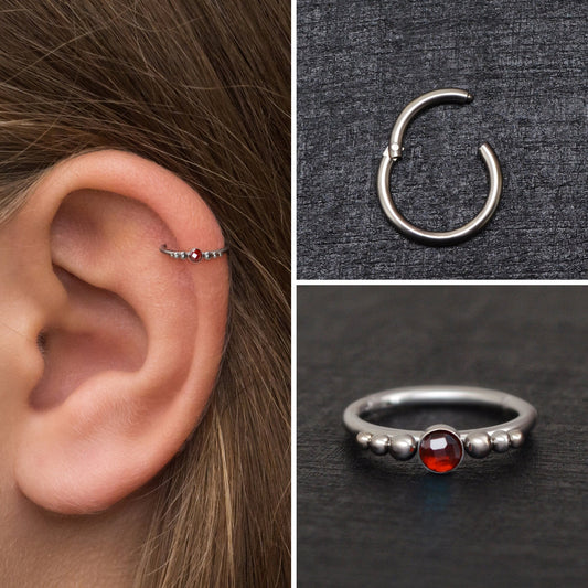 Cartilage Piercing Implant Grade Titanium - TitaniumFashion