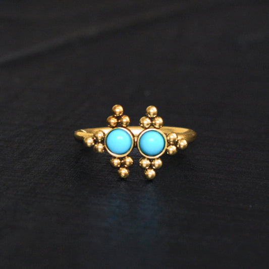 Turquoise Nose Ring Surgical Steel - TitaniumFashion