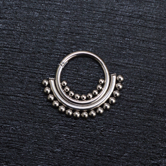 Septum Hoop Surgical Steel - TitaniumFashion