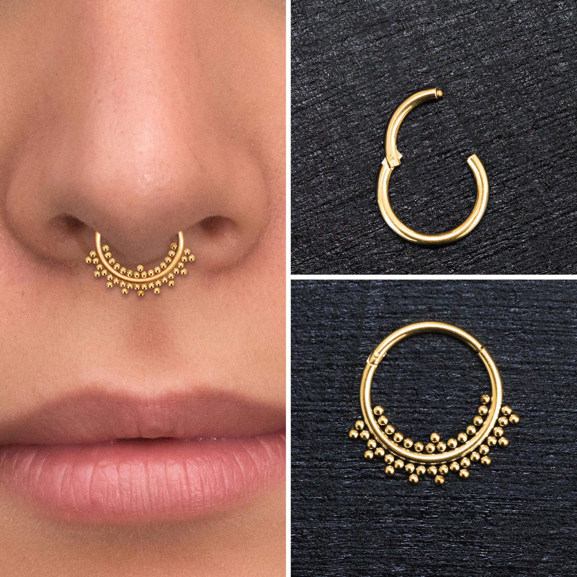 Septum Hoop Surgical Steel - TitaniumFashion