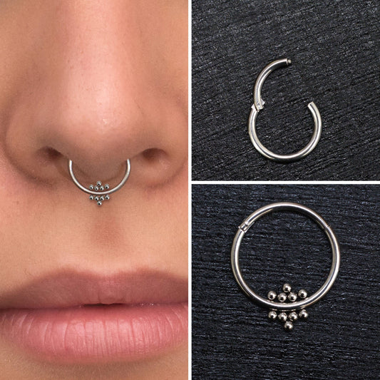 Septum Ring Surgical Steel - TitaniumFashion