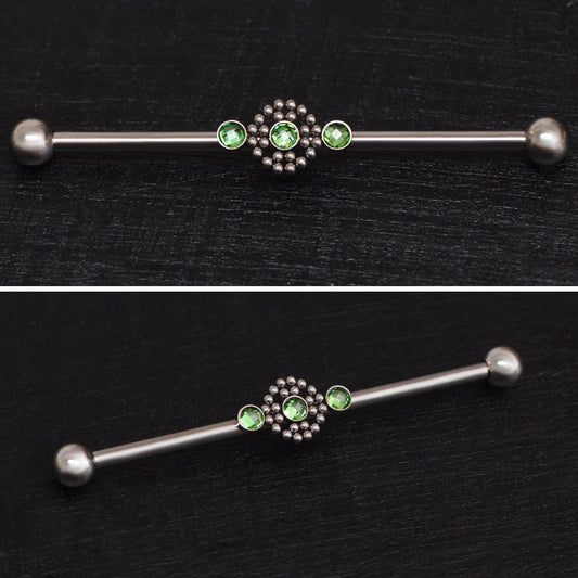 Titanium Industrial Barbell 14g - TitaniumFashion