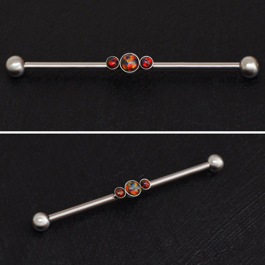 Titanium Industrial Barbell 14g - TitaniumFashion