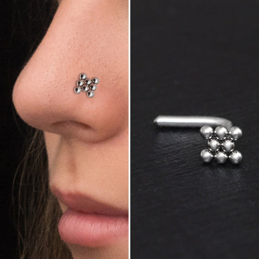 Nose Screw Stud Surgical Steel - TitaniumFashion