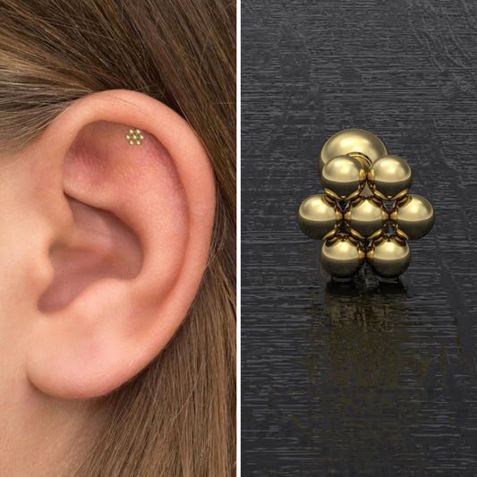 Forward Helix Piercing Surgical Steel - TitaniumFashion