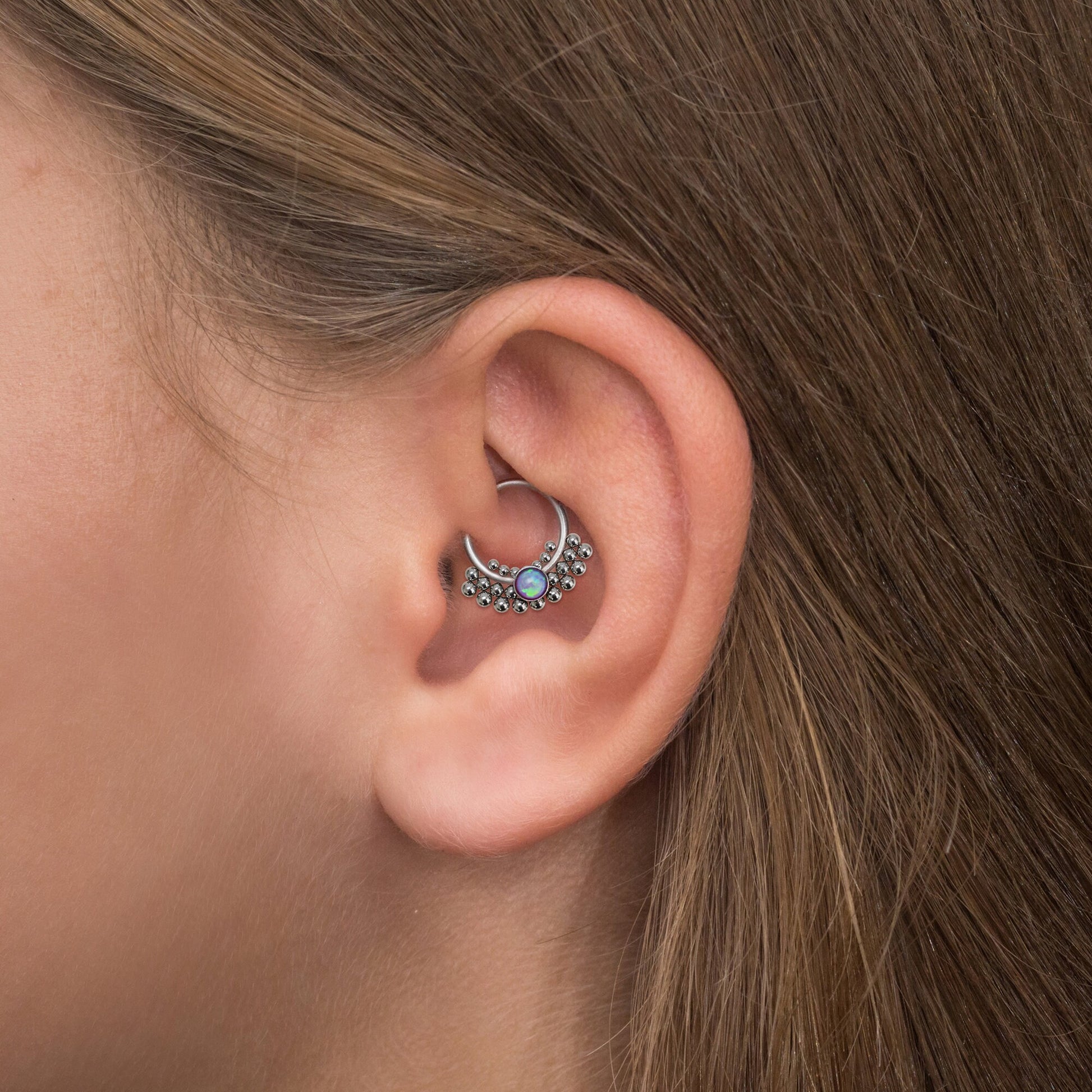 Daith Earring Surgical Steel - TitaniumFashion