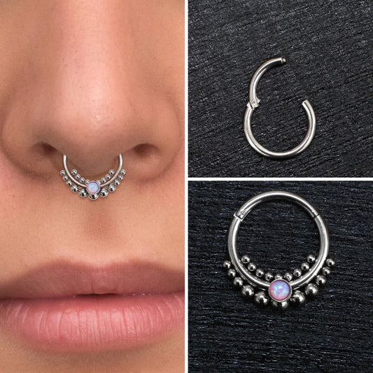 Surgical Steel Daith Earring - TitaniumFashion